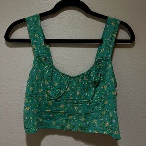 Cute green crop top